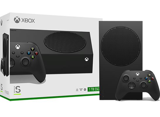 ایکس باکس سری اس 1 ترابایت Xbox Series S Black + دسته اضافه رنگ مشکی