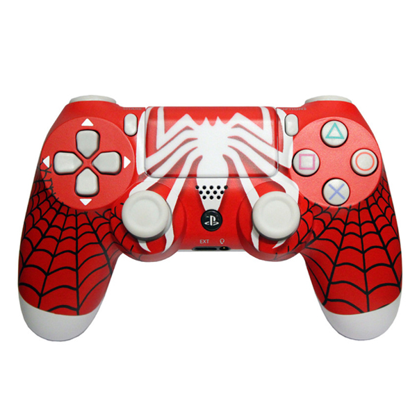 دسته بازی پلی استیشن 4 طرح Spiderman سفید قرمز