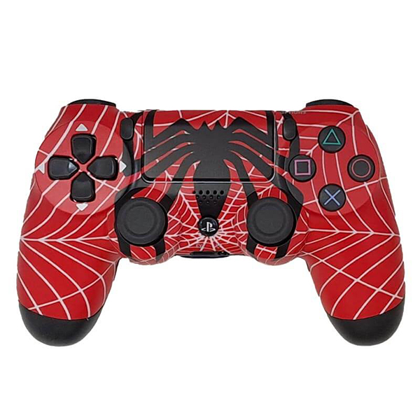 دسته بازی پلی استیشن 4 طرح SpiderMan مشکی قرمز