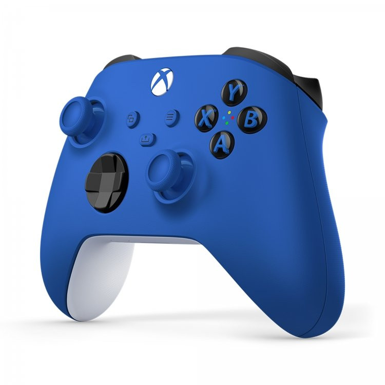 دسته بازی ایکس باکس مایکروسافت مدل Shock Blue رنگ آبی