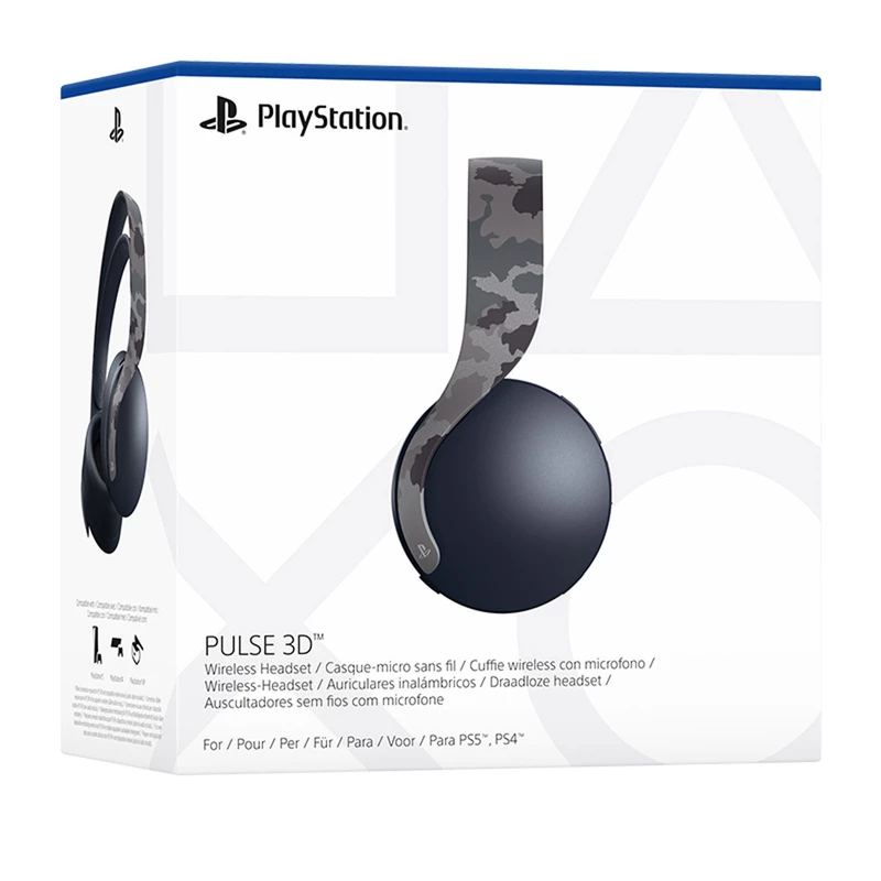 هدست پلی استیشن 4 سونی مدل Pulse 3D مخصوص پلی استیشن 5 طرح Grey Camouflage
